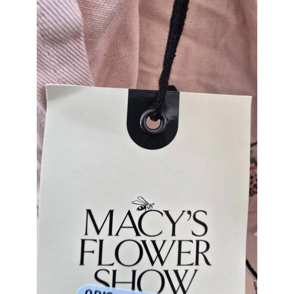 Macy's Flower Show Cross Back Strawberries Cotton Apron Unisex 59cm x 94cm Pink